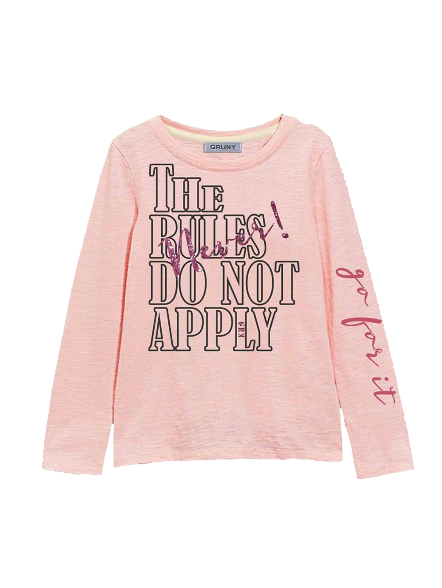 REMERA ART.2452 T.4/6/8 NENA CON ESTAMPA THE RULES DO NOT APPLY
Talles: 4/6/8